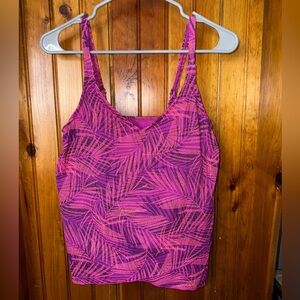 Lands‎ End tankini top size small tropical print